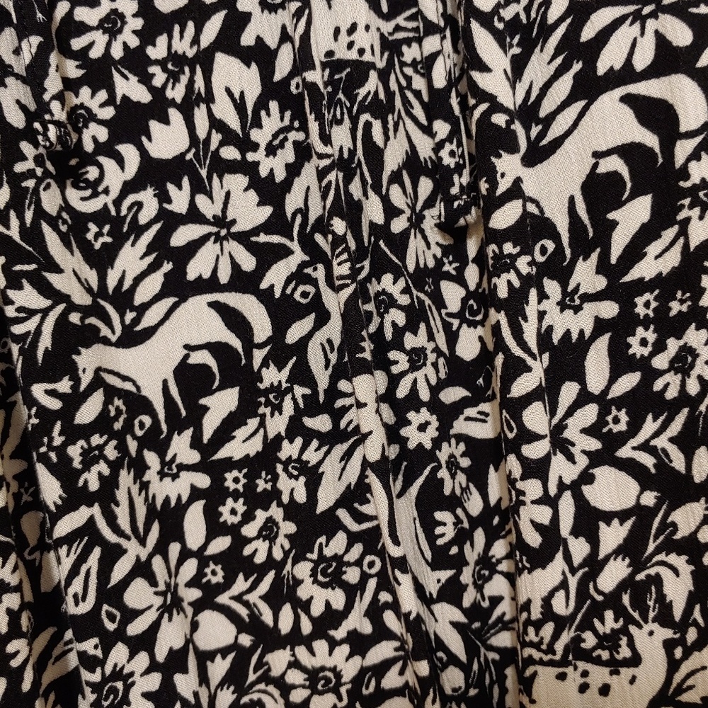 Old Navy Black/White Swing Dress - Picture 2 of 3